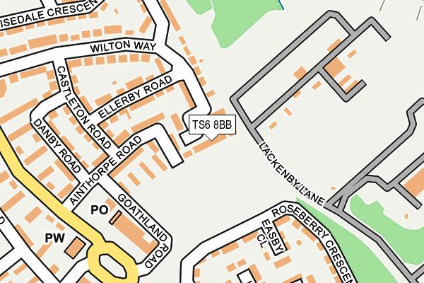 TS6 8BB map - OS OpenMap – Local (Ordnance Survey)