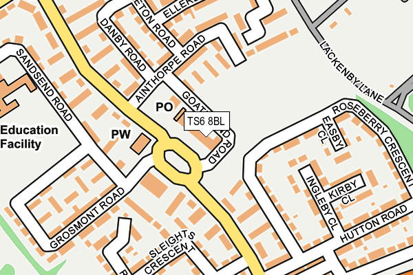 Map of WHALE HILL PIZZERIA LTD at local scale