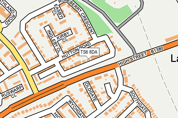 TS6 8DA map - OS OpenMap – Local (Ordnance Survey)