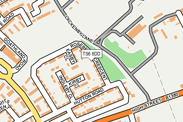 TS6 8DD map - OS OpenMap – Local (Ordnance Survey)