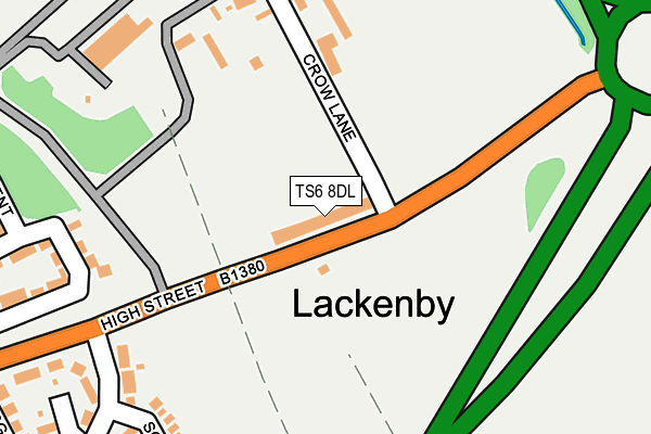 TS6 8DL map - OS OpenMap – Local (Ordnance Survey)