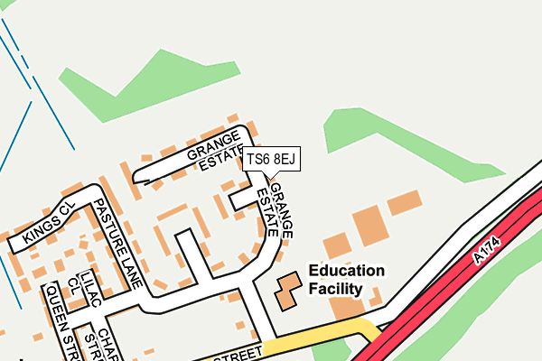 TS6 8EJ map - OS OpenMap – Local (Ordnance Survey)