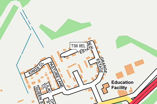 TS6 8EL map - OS OpenMap – Local (Ordnance Survey)