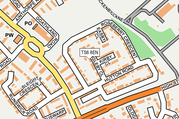 TS6 8EN map - OS OpenMap – Local (Ordnance Survey)