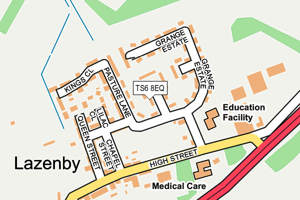 TS6 8EQ map - OS OpenMap – Local (Ordnance Survey)