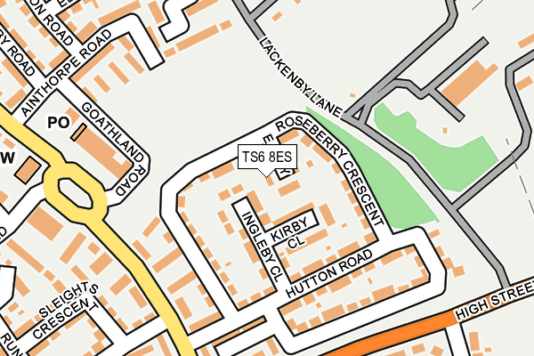TS6 8ES map - OS OpenMap – Local (Ordnance Survey)