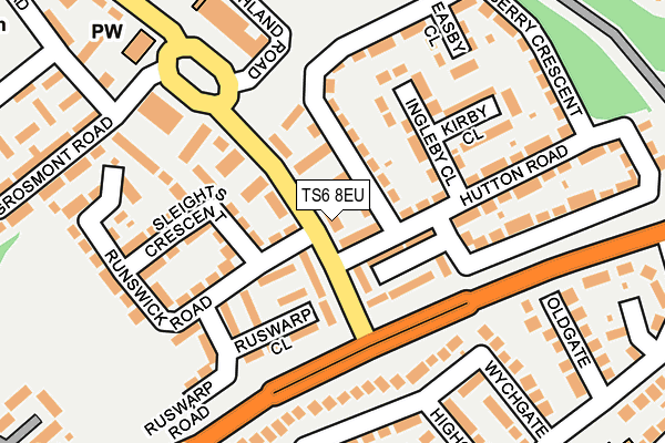 TS6 8EU map - OS OpenMap – Local (Ordnance Survey)