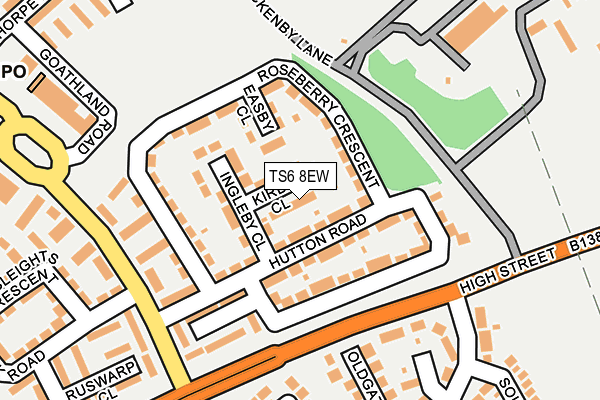TS6 8EW map - OS OpenMap – Local (Ordnance Survey)