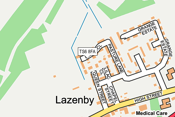 TS6 8FA map - OS OpenMap – Local (Ordnance Survey)