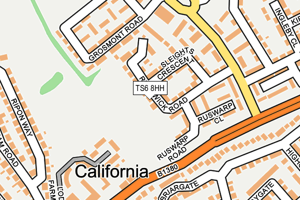 TS6 8HH map - OS OpenMap – Local (Ordnance Survey)