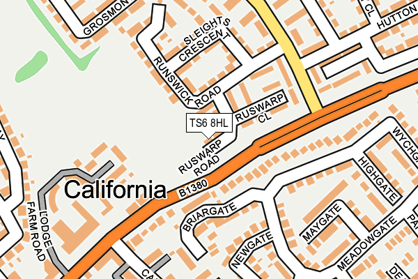 TS6 8HL map - OS OpenMap – Local (Ordnance Survey)