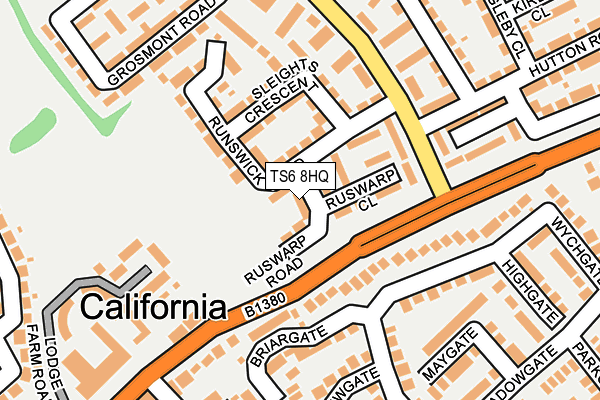 TS6 8HQ map - OS OpenMap – Local (Ordnance Survey)
