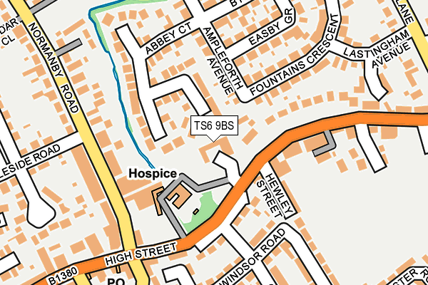 TS6 9BS map - OS OpenMap – Local (Ordnance Survey)