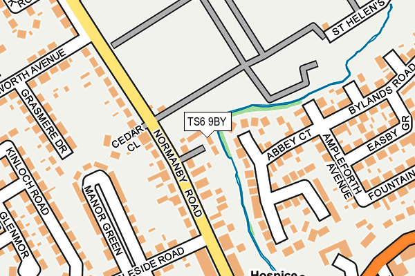 TS6 9BY map - OS OpenMap – Local (Ordnance Survey)