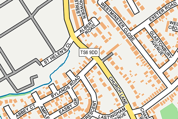 TS6 9DD map - OS OpenMap – Local (Ordnance Survey)