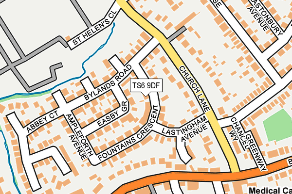 TS6 9DF map - OS OpenMap – Local (Ordnance Survey)
