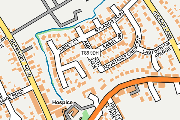 TS6 9DH map - OS OpenMap – Local (Ordnance Survey)