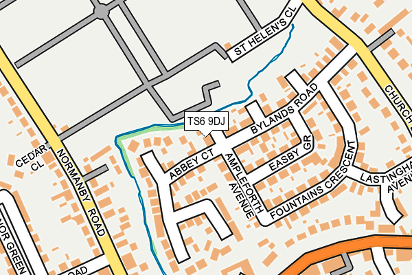 TS6 9DJ map - OS OpenMap – Local (Ordnance Survey)