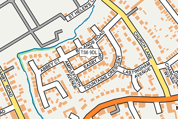 TS6 9DL map - OS OpenMap – Local (Ordnance Survey)