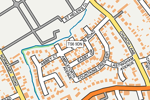 TS6 9DN map - OS OpenMap – Local (Ordnance Survey)