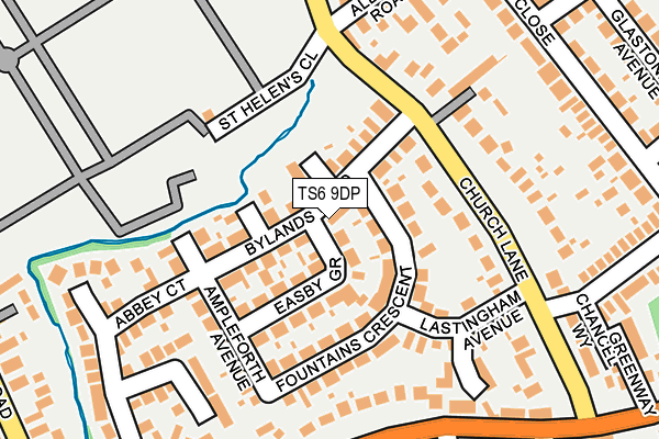 TS6 9DP map - OS OpenMap – Local (Ordnance Survey)