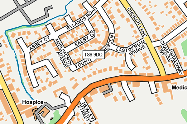 TS6 9DQ map - OS OpenMap – Local (Ordnance Survey)