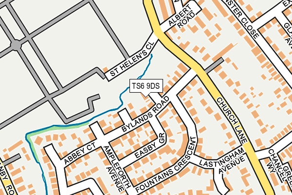 TS6 9DS map - OS OpenMap – Local (Ordnance Survey)