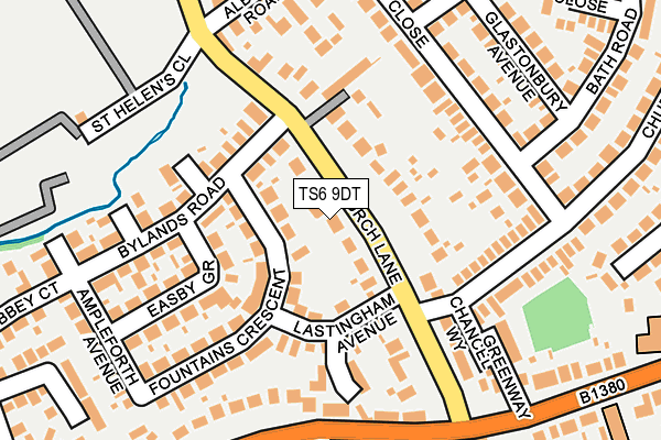 TS6 9DT map - OS OpenMap – Local (Ordnance Survey)