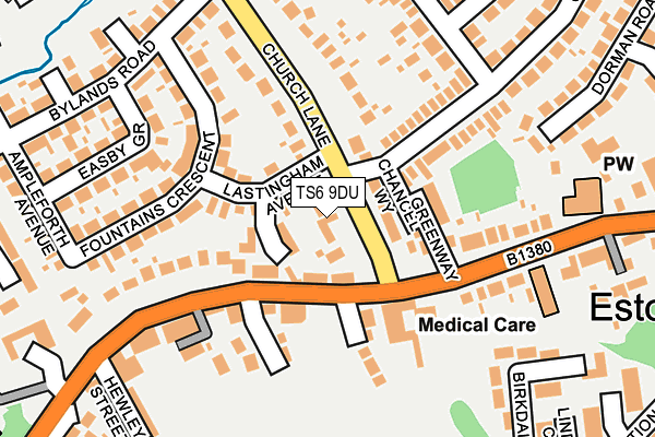 TS6 9DU map - OS OpenMap – Local (Ordnance Survey)