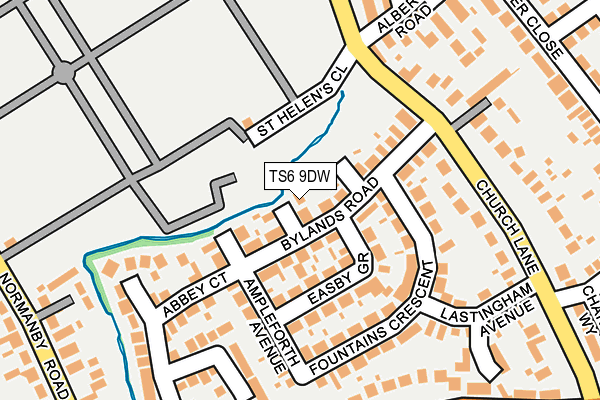 TS6 9DW map - OS OpenMap – Local (Ordnance Survey)