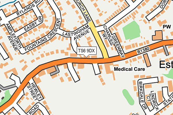 TS6 9DX map - OS OpenMap – Local (Ordnance Survey)