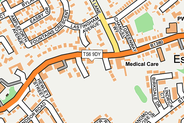 TS6 9DY map - OS OpenMap – Local (Ordnance Survey)