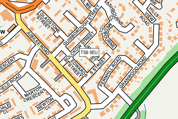 TS6 9EU map - OS OpenMap – Local (Ordnance Survey)