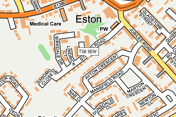 TS6 9EW map - OS OpenMap – Local (Ordnance Survey)