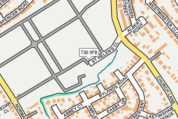 TS6 9FB map - OS OpenMap – Local (Ordnance Survey)