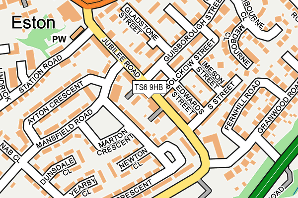 TS6 9HB map - OS OpenMap – Local (Ordnance Survey)