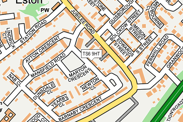 TS6 9HT map - OS OpenMap – Local (Ordnance Survey)