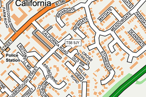 TS6 9JY map - OS OpenMap – Local (Ordnance Survey)