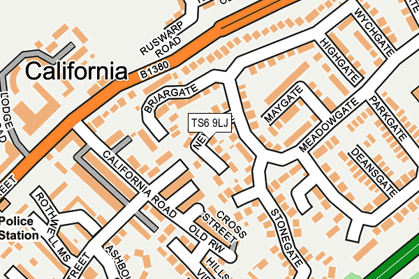 TS6 9LJ map - OS OpenMap – Local (Ordnance Survey)
