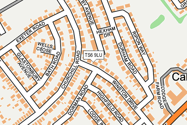 TS6 9LU map - OS OpenMap – Local (Ordnance Survey)