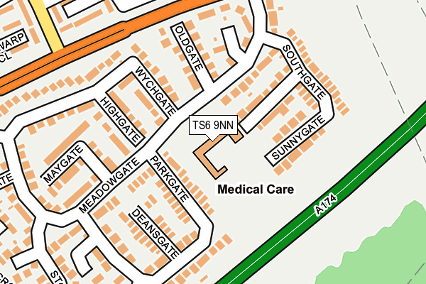 TS6 9NN map - OS OpenMap – Local (Ordnance Survey)