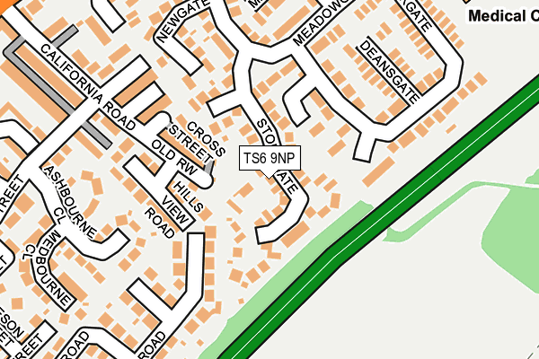 TS6 9NP map - OS OpenMap – Local (Ordnance Survey)