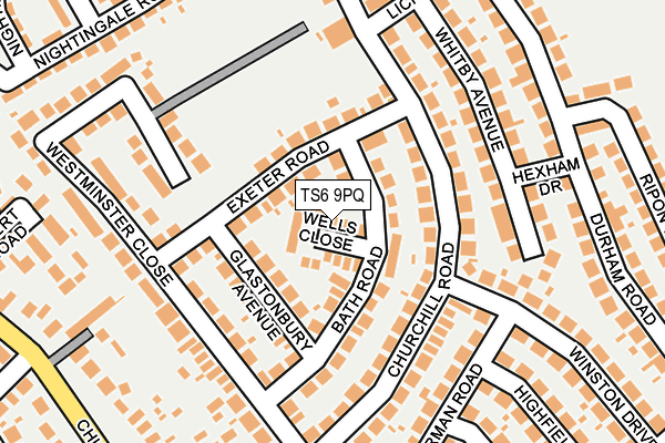 TS6 9PQ map - OS OpenMap – Local (Ordnance Survey)