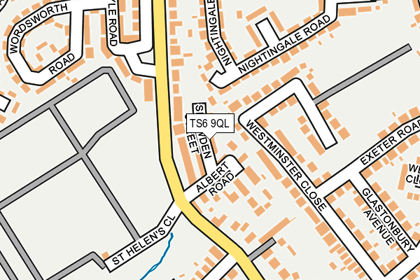 TS6 9QL map - OS OpenMap – Local (Ordnance Survey)