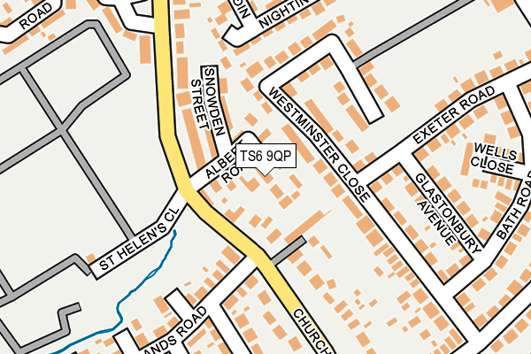 TS6 9QP map - OS OpenMap – Local (Ordnance Survey)