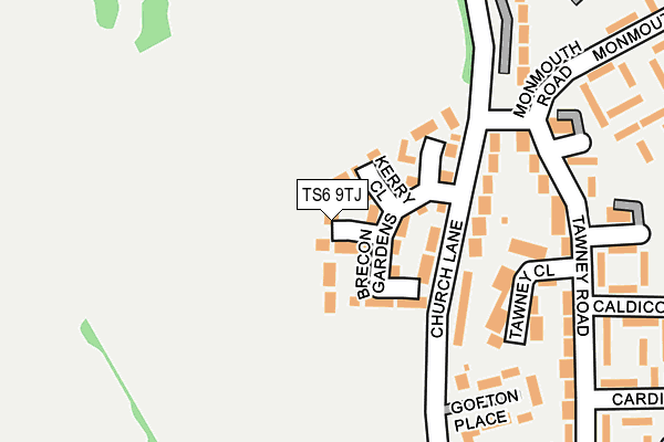 TS6 9TJ map - OS OpenMap – Local (Ordnance Survey)