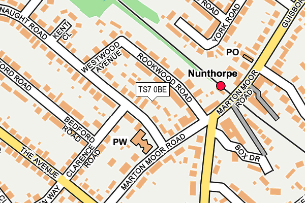 TS7 0BE map - OS OpenMap – Local (Ordnance Survey)