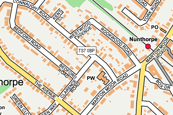 TS7 0BP map - OS OpenMap – Local (Ordnance Survey)