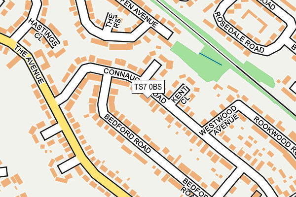 TS7 0BS map - OS OpenMap – Local (Ordnance Survey)