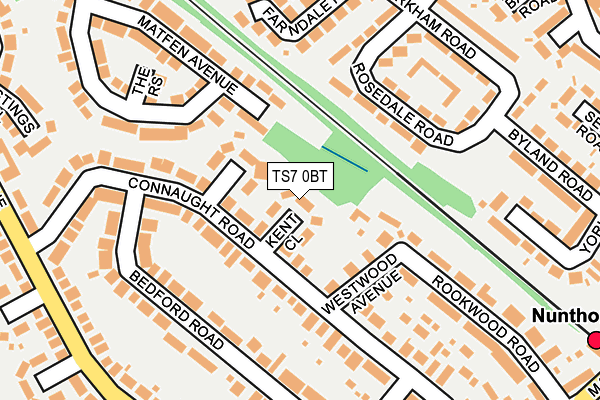 TS7 0BT map - OS OpenMap – Local (Ordnance Survey)